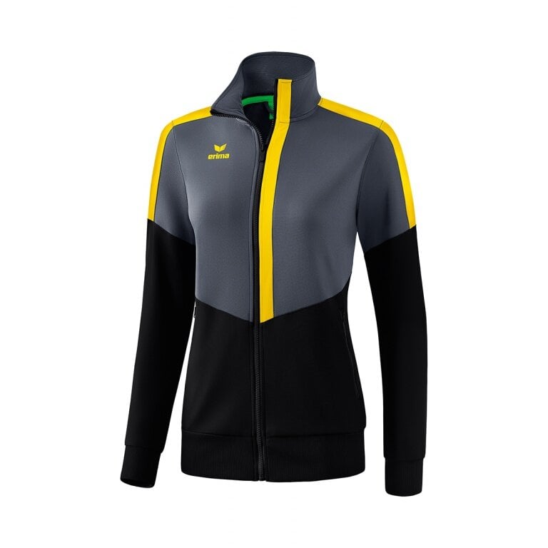 Erima Trainingsjacke Squad Worker schwarz/grau/gelb Damen