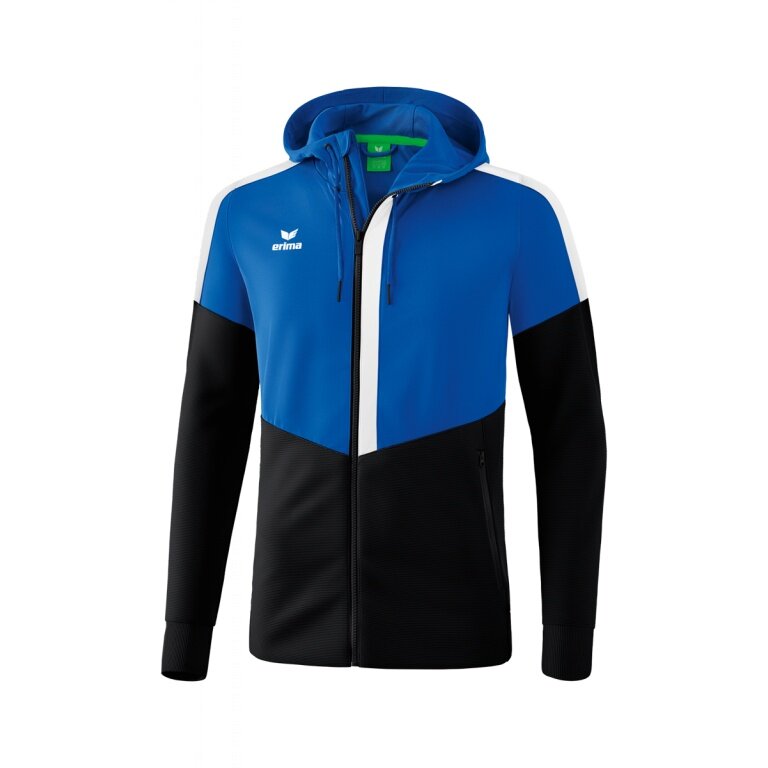 Erima Trainingsjacke Squad mit Kapuze royal/schwarz/weiss Herren