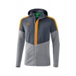 Erima Trainingsjacke Squad mit Kapuze grau/orange Herren