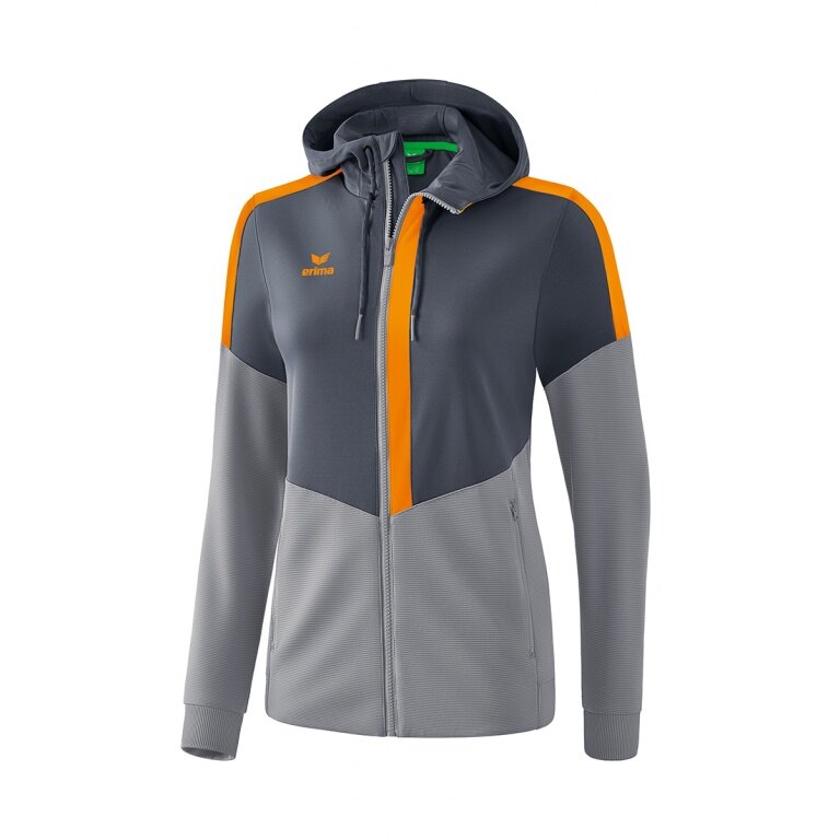 Erima Trainingsjacke Squad grau/orange Damen