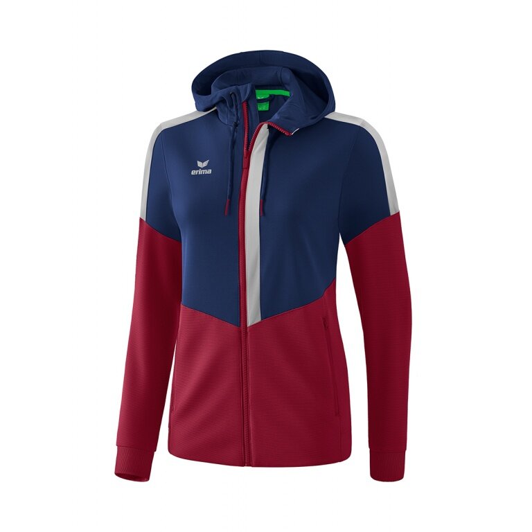 Erima Trainingsjacke Squad navyblau/bordeaux Damen