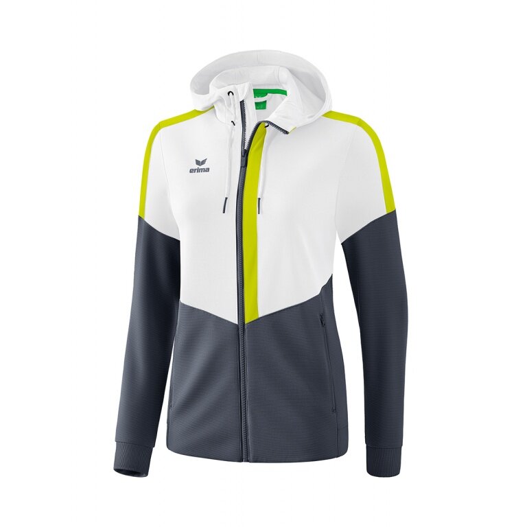 Erima Trainingsjacke Squad weiss/grau/lime Damen