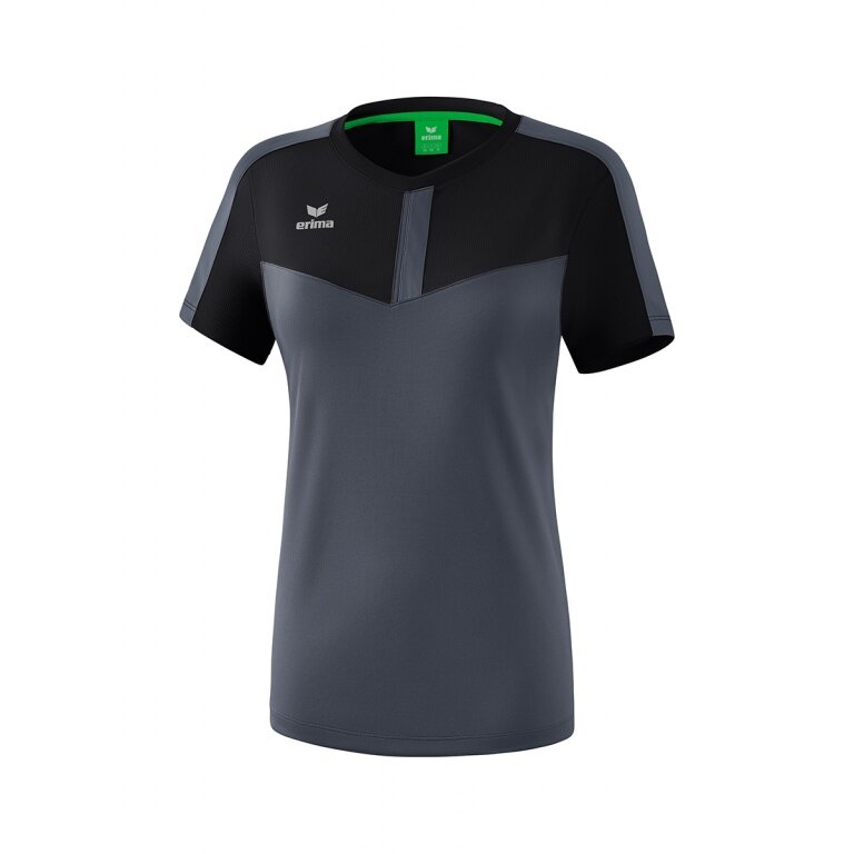 Erima Sport-Shirt Squad #20 schwarz/grau Damen