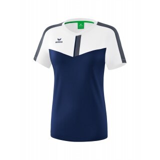 Erima Sport-Shirt Squad weiss/navyblau Damen