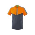 Erima Sport-Tshirt Squad (100% Polyester) orange/grau Jungen