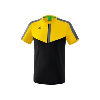 Erima Sport-Tshirt Squad (100% Polyester) gelb/schwarz Jungen