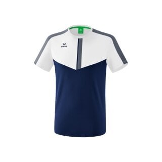 Erima Sport-Tshirt Squad weiss/navyblau Jungen
