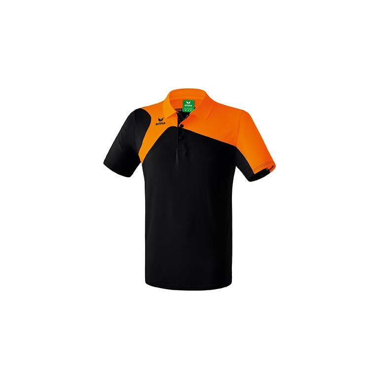 Erima Sport-Polo Club 1900 2.0 (100% Polyester) schwarz/orange Kinder