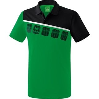 Erima Spprt-Polo 5C (100% Polyester) grün/schwarz Herren