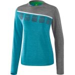Erima Sport-Langarmshirt 5C (100% Polyester) blau/grau Damen