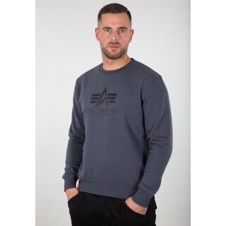 Alpha Industries Pullover Basic (Baumwolle) Sweater dunkelgrau/schwarz Herren