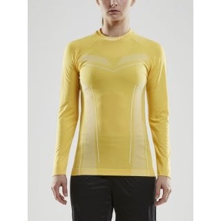 Craft Langarmshirt Pro Control Seamless (nahtlos) Unterwäsche gelb Damen