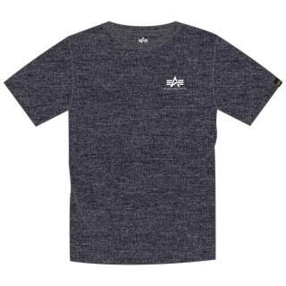 Alpha Industries Tshirt Basic T Small Logo (Baumwolle) charcoalgrau Herren