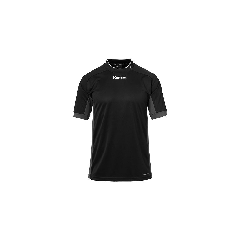 Kempa Sport-Trikot Prime (100% Polyester) schwarz/anthrazit Herren