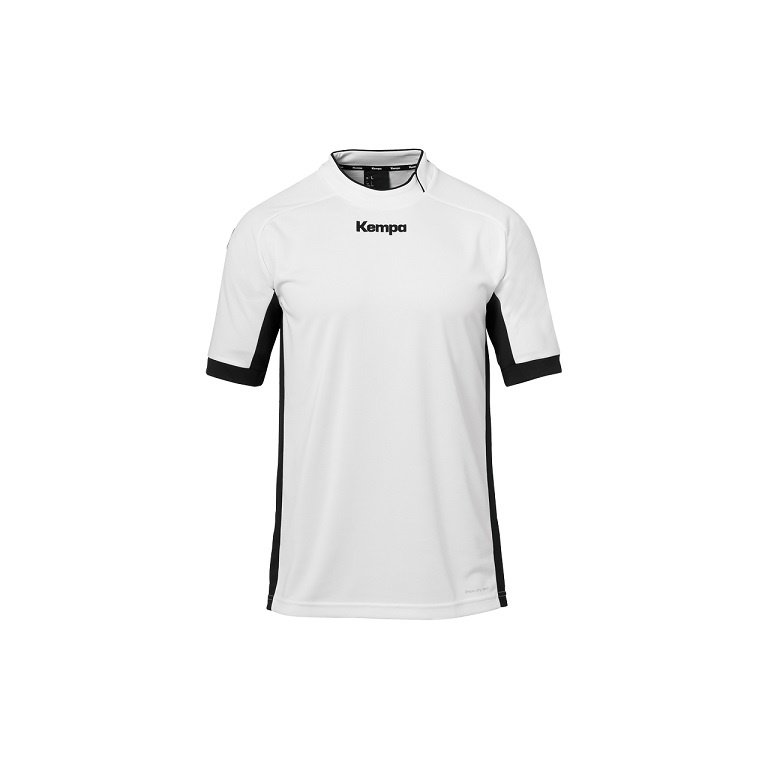 Kempa Sport-Trikot Prime (100% Polyester) weiss/schwarz Herren