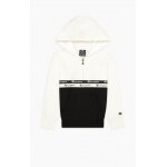 Champion Kapuzenpullover Half Zip (Hoodie) American Tape weiss/schwarz Jungen