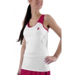Prince Tennis-Tank Pro Team weiss/berry Damen