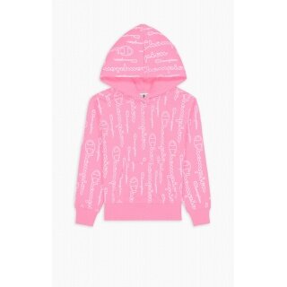 Champion Kapuzenpullover Hoodie American Classic Champion Print (gefüttert) pink Mädchen