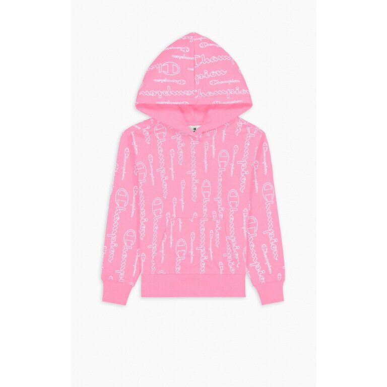 Champion Kapuzenpullover Hoodie American Classic Champion Print (gefüttert) pink Mädchen