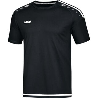 JAKO Sport-Tshirt Trikot Striker 2.0 KA (100% Polyester Keep Dry) Kurzarm schwarz/weiss Jungen