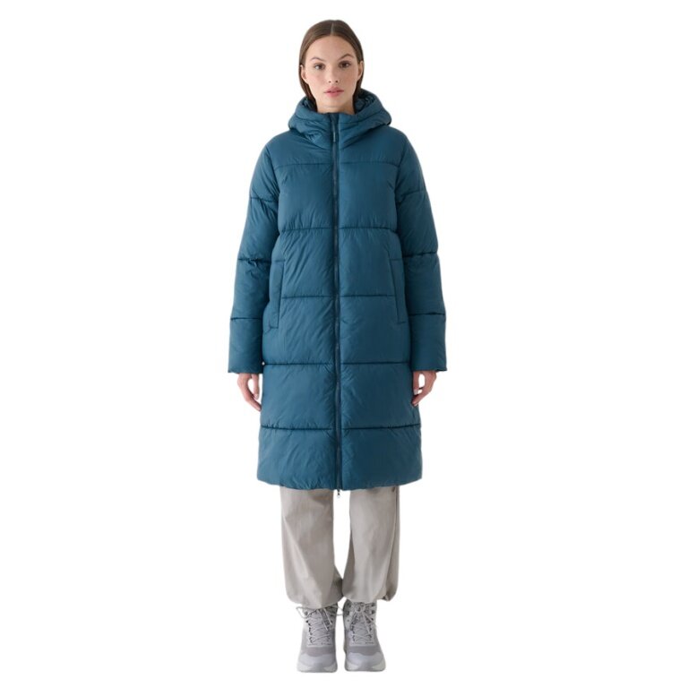 4F Wintermantel F475 Down Jacket (Daunenmantel, warm, wasserabweisend) tealblau Damen