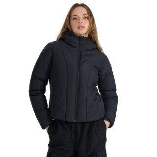 4F Winter-Daunenjacke F0706 mit Kapuze schwarz Damen