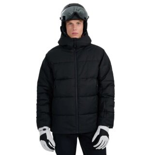 4F Winter-Skijacke Technical M0788 mit Kapuze und Schneefang (wärmeisolierung) schwarz Herren