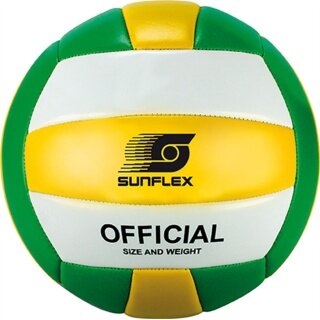 Sunflex Volleyball Sunflasch - weiss/gelb/grün - 1 Stück