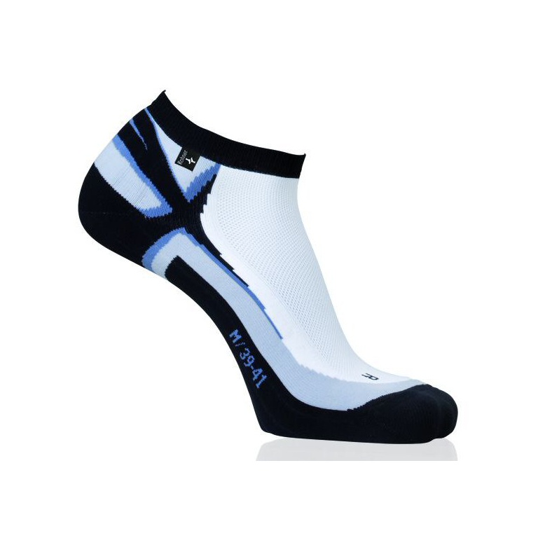 Rohner Laufsocke R-Power weiss/blau Herren