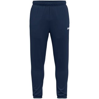 JAKO Sport-Freizeithose Dynamic (Seitentaschen mit Reißverschluss) lang marineblau Damen