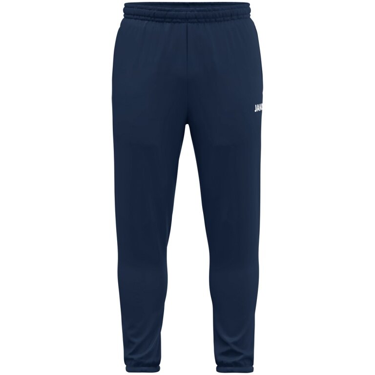 JAKO Sport-Freizeithose Dynamic (Seitentaschen mit Reißverschluss) lang marineblau Damen