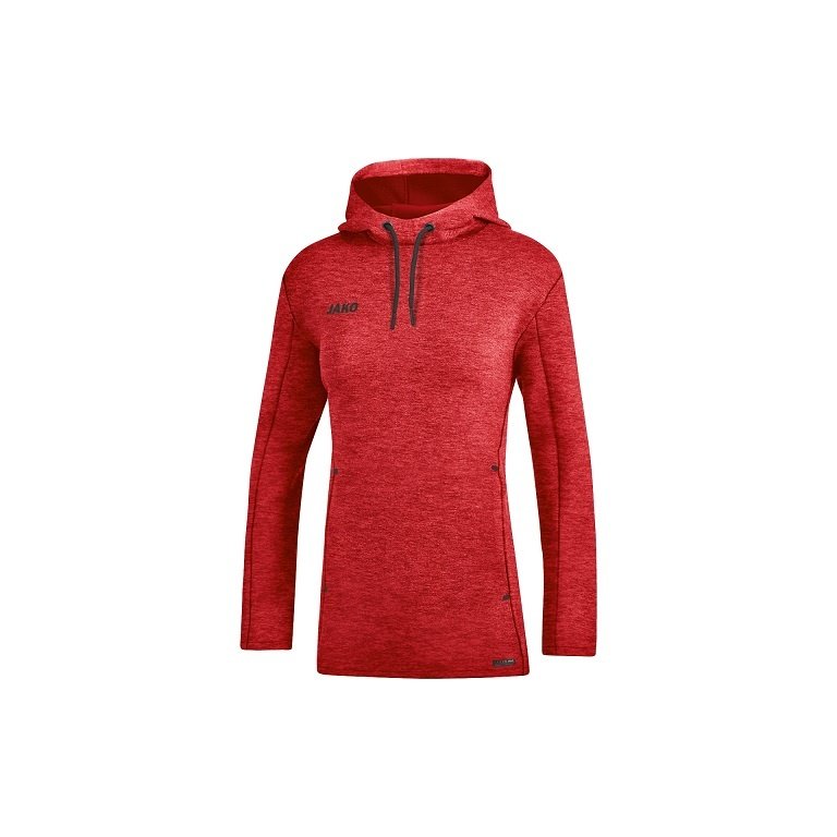 JAKO Kapuzenpullover Premium Basics (Double-Tech-Knit) rot Damen