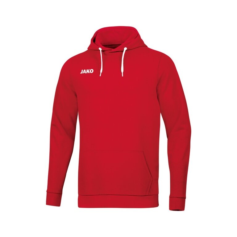 JAKO Kapuzenpullover Hoodie Base (70% Bio-Baumwolle) rot Herren