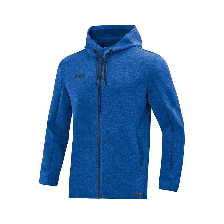 JAKO Kapuzenjacke Premium Basics (Double-Tech-Knit) royalblau Herren