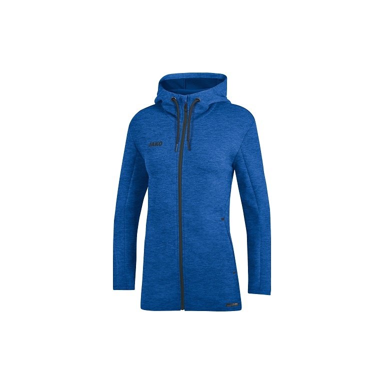 JAKO Kapuzenjacke Premium Basics (Double-Tech-Knit) royalblau Damen