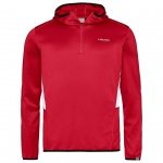 Head Hoodie mit Kapuze Club Technical Half-Zip rot Herren