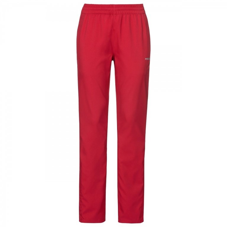 Head Tennishose Pant Club (UV-Schutz) lang rot Damen