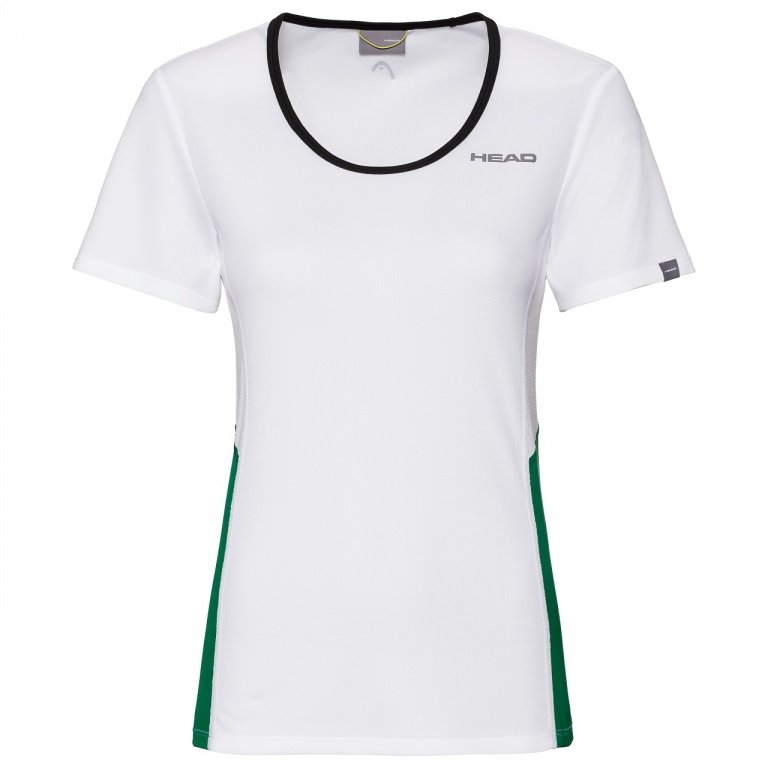 Head Tennis-Shirt Club Technical weiss/grün Damen