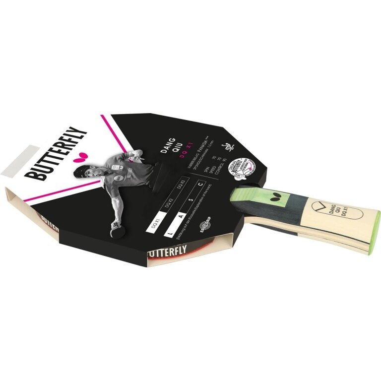 Butterfly Tischtennisschläger Dang Qiu DQX1 - Addoy Belag mit einem 1,5mm Schwamm - 1 Schläger