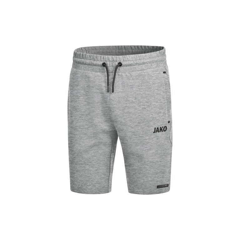 JAKO Sporthose Short Premium Basics (Double-Tech-Knit) kurz hellgrau Herren