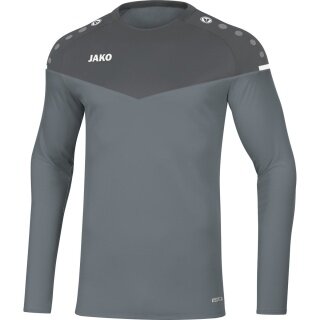 JAKO Sport-Langarmshirt Sweat Champ 2.0 (100% Polyester) grau Herren