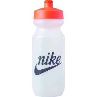 Nike Trinkflasche Big Mouth Just Do It 650ml transparent/schwarz/orange