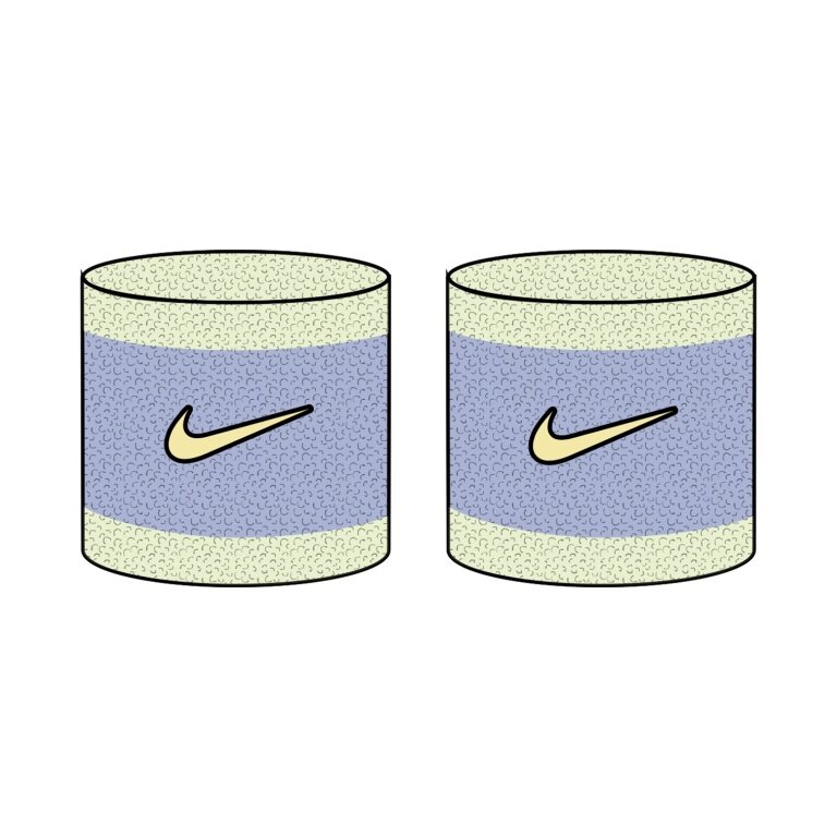 Nike Schweissband Swoosh Classic (Baumwollmix) 2026 kobaltblau/mint - 2 Stück