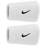 Nike Schweissband Swoosh Classic Doublewide Jumbo (Baumwollmix) 2025 weiss - 2 Stück