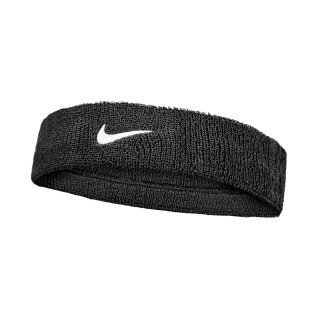 Nike Stirnband Swoosh Classic (Baumwollmix) 2025 schwarz - 1 Stück