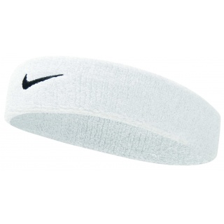 Nike Stirnband Swoosh (70% Baumwolle) weiss - 1 Stück