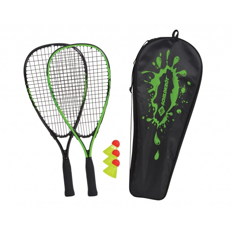 Schildkröt Speedbadminton Set (2x Schläger, 3x Bälle, 1x Tasche)