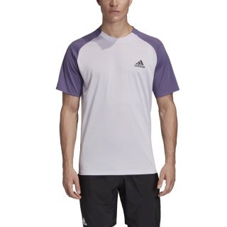 adidas Tennis-Tshirt Club Color Block flieder/violett Herren
