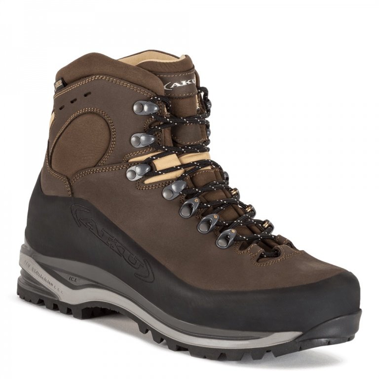 AKU Wanderschuhe Superalp GTX (Trekking, Nubukleder, wasserdicht, Made in Italy) braun Herren