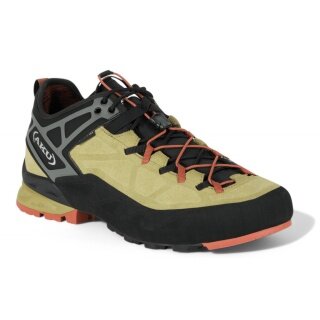 AKU Wanderschuhe Rock DFS II GTX (Zustieg, wasserdicht) olive/grau/orange Herren
